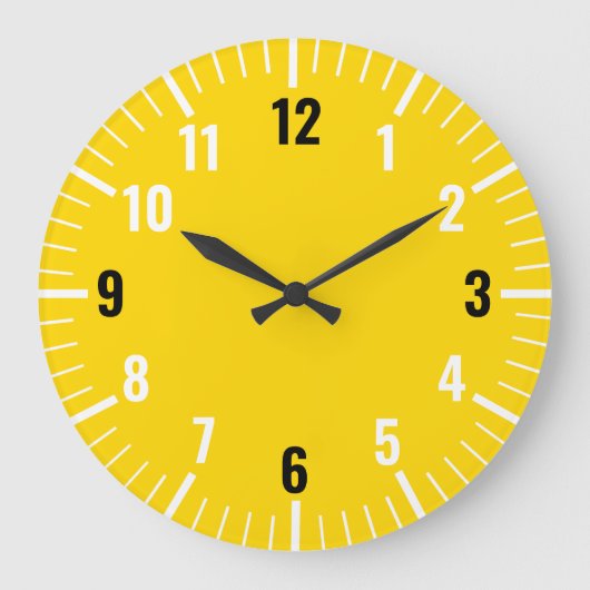 Chic Gold analoge Uhr mit Zahlen (Vorderseite)