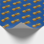 Chic Gold Ananas Sommermuster Geschenkpapier (Ecke)