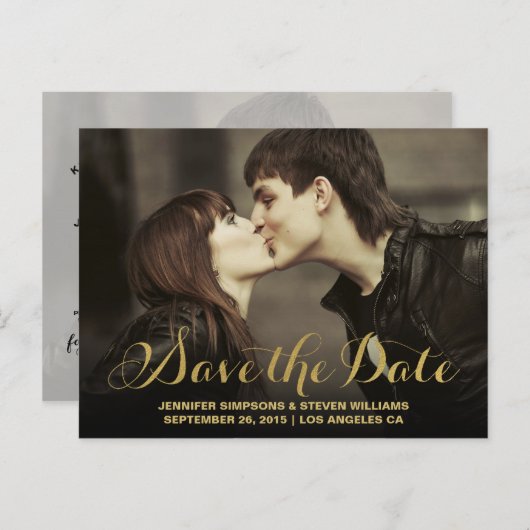 CHIC GOLD | Ankündigung Datum freihalten (Vorne/Hinten)