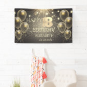 Chic Gold Balloons Stars 18. Geburtstag Banner (Insitu)