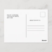 Chic Gold Baptisse Foto Postkarte (Rückseite)