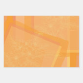 Chic Gold Beige Orange Pink Floral Geschenkpapier Set (Vorderseite 2)