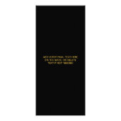 Chic Gold & Black Beruflich Salon Service Werbekarte (Hinten)