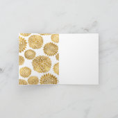 Chic Gold Blume danke (Innenseite)
