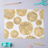 Chic Gold Blume Seidenpapier (Basteln)