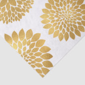 Chic Gold Blume Seidenpapier (Detail)
