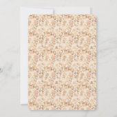 Chic Gold Blush Pink Leopard Print Baby Dusche Einladung (Rückseite)