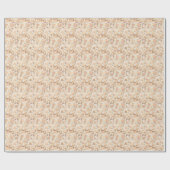 Chic Gold Blush Pink Leopard Print Geschenkpapier (Flach)