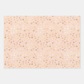 Chic Gold Blush Pink Leopard Print Geschenkpapier Set (Vorderseite 3)