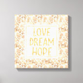 Chic Gold Blush Pink Leopard Print Leinwanddruck (Vorderseite)