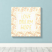 Chic Gold Blush Pink Leopard Print Leinwanddruck (Insitu (Holzboden))
