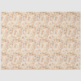 Chic Gold Blush Pink Leopard Print Seidenpapier