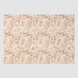 Chic Gold Blush Pink Leopard Print Seidenpapier