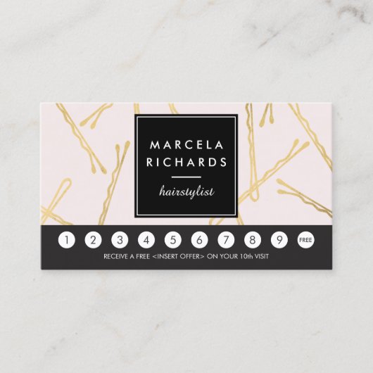 Chic Gold Bobby Buttone Friseur Rosa Treue (Vorderseite)