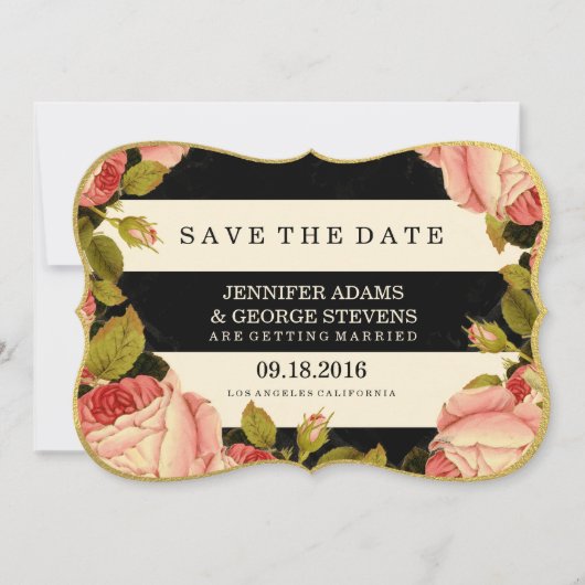 CHIC GOLD | BOTANISCH SAVE THE DATE (Vorderseite)