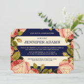 CHIC GOLD | BOTANISCHER BABY SHOWITE EINLADUNG (Stehend Vorderseite)