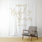 Chic Gold Brautparty Foto Hintergrund Wandteppich (Beispiel)