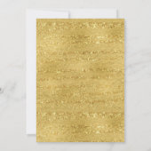 Chic Gold Brunch & Bubbly Bridal Dusche Einladung (Rückseite)