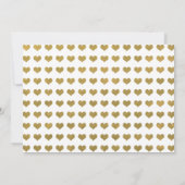 Chic Gold Brush Stroke | XOXO Einfach Save the Dat Date (Rückseite)