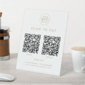 Chic Gold Business-Logo 2 Anwendungen Scannen zum  Sockelschild (In SItu)