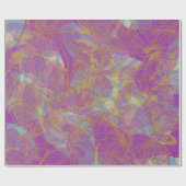 Chic Gold Butterfly Aqua Violet Geschenkpapier (Flach)