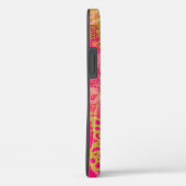 Chic Gold Butterfly Fuchsia Case-Mate iPhone Hülle (Rückseite / Rechts)