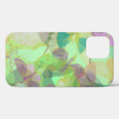 Chic Gold Butterfly Pistachio Violet Case-Mate iPhone Hülle (Rückseite (Horizontal))