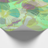 Chic Gold Butterfly Pistachio Violet Geschenkpapier (Ecke)