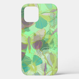 Chic Gold Butterfly Pistachio Violet Muster Case-Mate iPhone Hülle