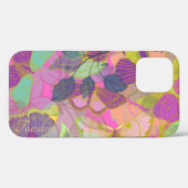 Chic Gold Butterfly Türkis Violet Case-Mate iPhone Hülle (Rückseite (Horizontal))