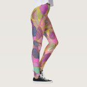 Chic Gold Butterfly Türkis Violet Leggings (Rechts)