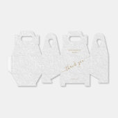 Chic Gold Calligraphy Wedding Vielen Dank Geschenkschachtel (Ungefaltet)