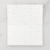 Chic Gold Capricorn Zodiac Birthday Platzkarte (Innenseite Aufgefaltet)