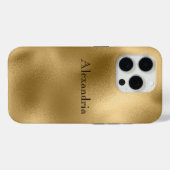 Chic Gold Case-Mate iPhone Hülle (Rückseite (Horizontal))