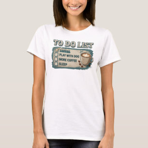 Chic Gold COFFEE SPIEL MIT DEM HUND Art Print T-Shirt