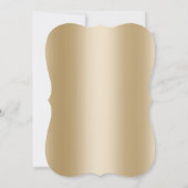 Chic Gold Confetti Dots Abschluss Ankündigung (Rückseite)