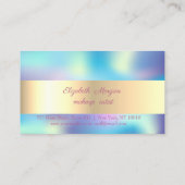 Chic Gold Confetti, Holographic Loyalty Card Treuekarte (Rückseite)