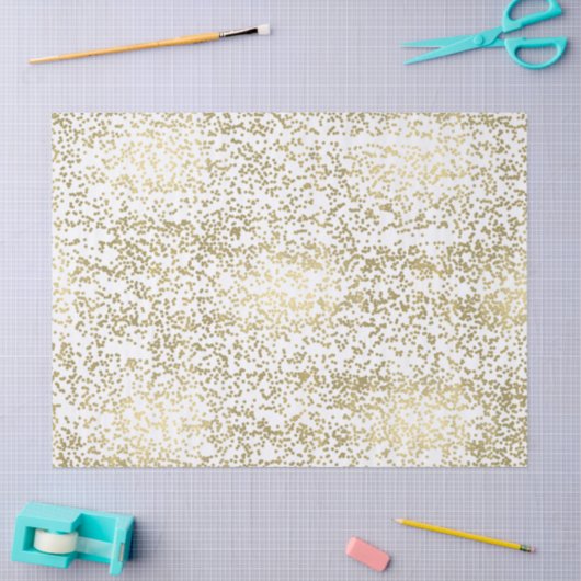 Chic Gold Confetti Seidenpapier (Basteln)