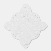 Chic Gold Danke an White Filigree Gastgeschenk Hoc Geschenkschachtel (Ungefaltet)