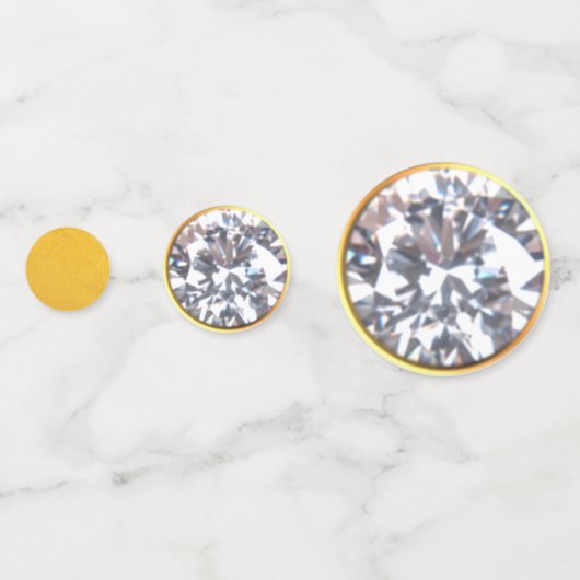 Chic Gold & Diamond, 40., 50., 60. Konfetti (Rückseiten)