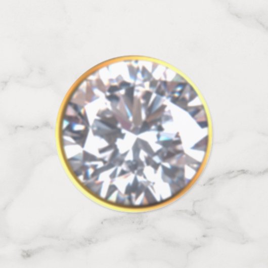 Chic Gold & Diamond, 40., 50., 60. Konfetti (Klein Vorderseite)