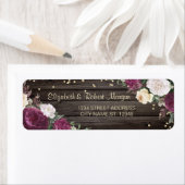 Chic Gold Diamonds Burgundy Blume Wood (Insitu)