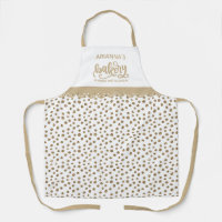 Chic Gold Dots Küche Backen Schürze