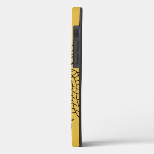 Chic Gold Dragon Monogram Case-Mate iPhone Case (Rückseite / Links)