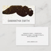 Chic Gold Dust Brushed Visitenkarte (Vorne/Hinten)