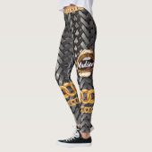 Chic Gold Elegante Livio Vacchini Gebäudes Legging Leggings (Links)