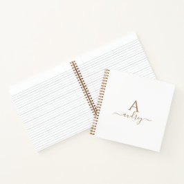 Chic Gold Elegante Signatur Minimalistisch Mit Mon Notizblock