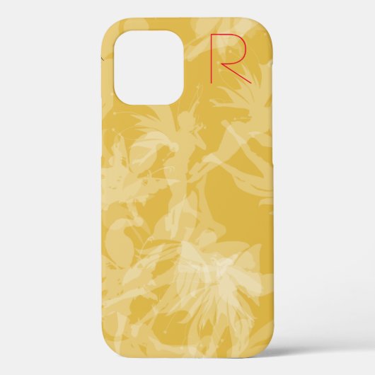 Chic Gold Fairies Monogram Case-Mate iPhone Case (Rückseite)