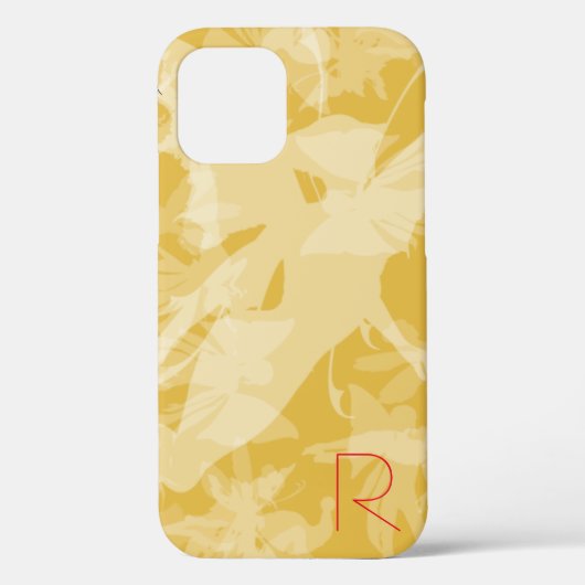 Chic Gold Fairies Monogram Case-Mate iPhone Case (Rückseite)