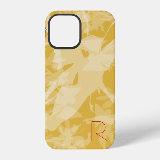 Chic Gold Fairies Monogram Case-Mate iPhone-Hülle iPhone Hülle (Rückseite)